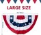 3 x 6 Ft American Flags Bunting, 4 Pack Bunting Flags Outdoor, Fourth Of July Decorations Pleated Fan Flag, Patriotic Bunting For Outside